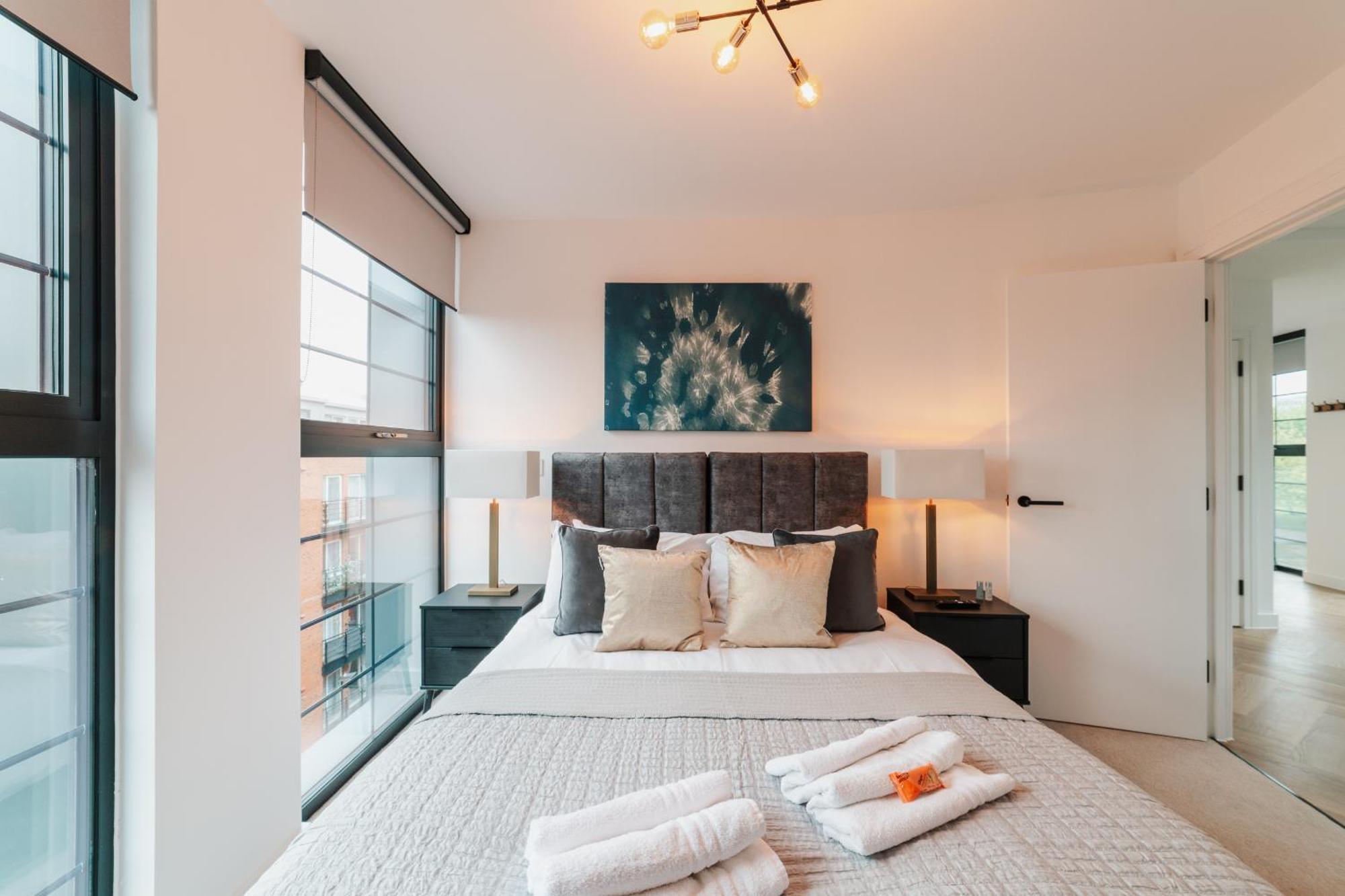 Luxury City & Canal View Stylish Pad, Family, Contractors, Fast Wifi Birmingham Exterior foto